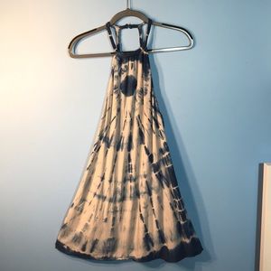 tie dye blue and white dress from american eagle